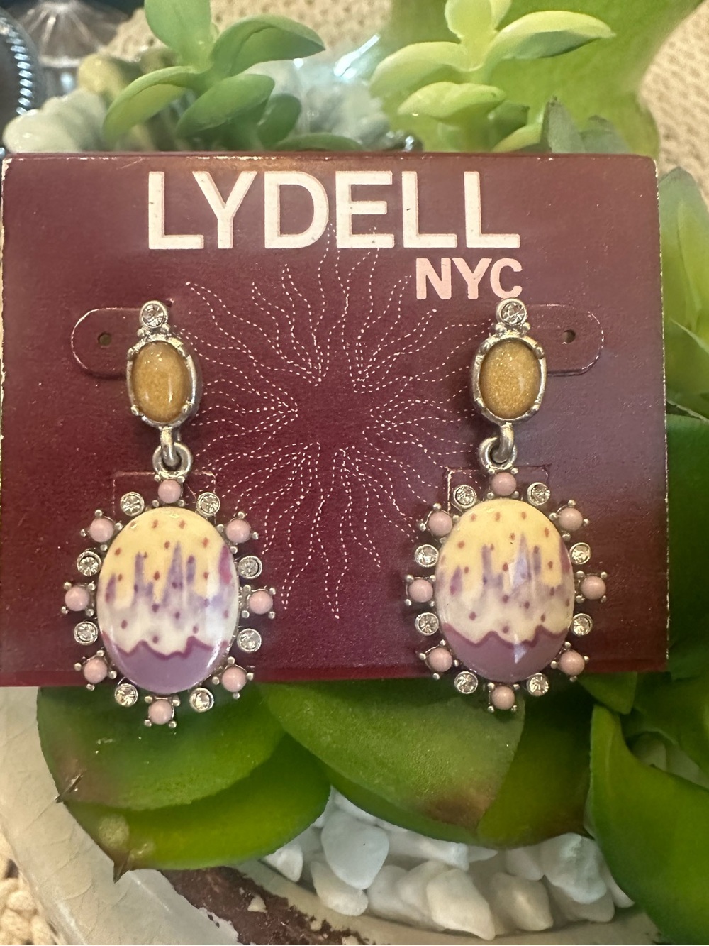 Lydell NYC multi stone earrings
